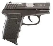 SCCY CPX-3 Sub-Compact Pistol, .380 ACP, 3" Barrel, Black, 10RD, No Safety - CPX-3CBBKG3
