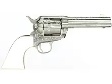 Taylor's & Co. 1873 Outlaw Legacy Nickel-Engraved .45 Long Colt Revolver with 5.5in Barrel