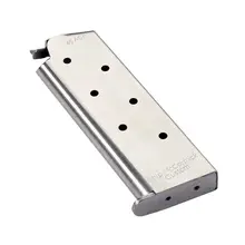 CMC Classic Compact 1911 Magazine, .45 ACP, 7 Rounds, Stainless Steel