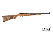 Ruger 10/22 Talo Engraved 22LR, 18" with Walnut Tiger Stock, 10RD