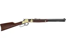 Henry Big Boy Brass Deluxe Engraved .357/.38SP Lever Action Rifle with 20" Barrel and 10-Round Side Gate
