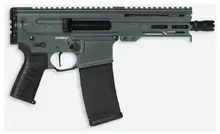 CMMG Dissent MK4 Semi-Automatic Pistol, 5.7x28mm, 6.5" Barrel, 32 Rounds, Charcoal Green Cerakote, OEM Grip, Picatinny Buffer Adapter