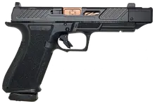 Shadow Systems DR920P Elite 9mm 4.5" Optic-Ready Semi-Auto Pistol with Compensator - Black Nitride/Bronze - 10+1 Rounds