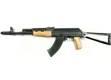 Kalashnikov USA KR-103 7.62x39mm 16.33" Barrel, 30-Round, Side Folding Triangle Stock, Black with Blonde Wood