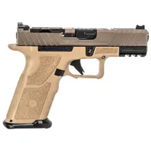 ZEV Technologies OZ9C Elite X-Grip 9mm Luger Compact Handgun with 10-Round Magazine, 4" Black Barrel, FDE Slide