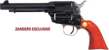 Cimarron Pistoleer .45LC Single Action Revolver, 5.5" Barrel, Blued Finish with Nickel Backstrap, Walnut Grip