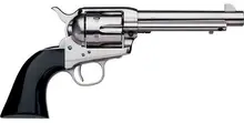 Taylor's & Company 1873 Cattleman .44-40 Win Nickel-Plated Steel Revolver with 4.75" Barrel and Black Polymer Grip - 6 Rounds Capacity