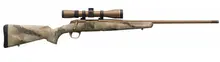 Browning X-Bolt Hells Canyon Speed 6.5 PRC, 24" Barrel, A-TACS AU Camo/Burnt Bronze Cerakote, Right Hand, 3+1 Rounds, Leupold Scope Combo