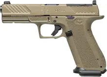 Shadow Systems DR920 Elite 9mm 4.5" 17-Round Optic Ready Pistol with Night Sights - Flat Dark Earth/Black