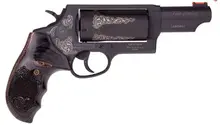 Taurus Judge Magnum Engraved .45LC/410-3" 5-Shot Black Wood Grip 2441031MAGENG1