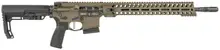 Patriot Ordnance Factory Minuteman DI Rifle, 5.56x45mm NATO, 16.5" Nitride Barrel, Mid-Length Gas Block, 10 Rounds, 14.5" M-LOK Handguard, CA Compliant, Patriot Brown - 01754