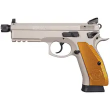 CZ 75 SP-01 Tactical 9MM 4.6 with Gold Aluminum Grips