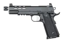 Dan Wesson Discretion 9mm Luger 5.7in Black Pistol with 10+1 Rounds, Threaded Barrel, G10 Grip, Suppressor Ready Rail