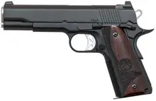 Dan Wesson Vigil 01833 1911 9mm Luger 5" Barrel Black Pistol with Wood Grip - 9+1 Rounds