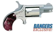 North American Arms Mini-Revolver .22 LR with 1.13" Stainless Barrel and Purple Pearlite Grip
