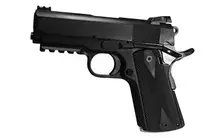 European American Armory Witness 1911 Polymer Frame .45ACP 3.5" 8-SH 600348 with Wood Grip and Black Slide