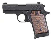 SIG Sauer P938 Select Micro-Compact 9mm Luger 3" Black Nitron Stainless Steel with Brown G10 Grip