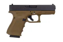 Glock 23 Gen4 40 S&W Flat Dark Earth/Black Compact Pistol, 4.02in, 10+1 Rounds