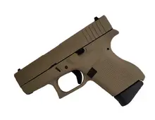 Glock 43 9mm FDE Cerakote Subcompact Pistol - 6+1 Rounds