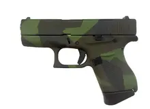 Glock 43 9mm 3.39in Green Splinter Camo Cerakote Pistol - 6+1 Rounds