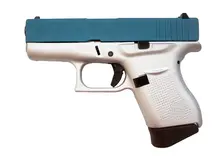 Glock 43 9mm Satin/Aztec Teal with 3.39" Barrel and 6-Round Capacity