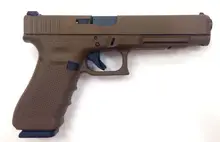 Glock G34 Gen 4 Pistol, 9mm, 5.32in, 17rd, Full Flat Dark Earth (FDE)