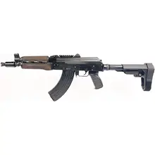 Zastava Arms ZPAP92 Alpha AK-47 Pistol with SBA3 Brace and Dark Hardwood Handguard ZP92762TAB