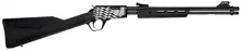 Rossi Gallery .22 LR 18" Barrel Pump Action Rifle with Deer Engraving - 15 Rounds, Black