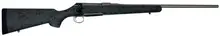 Sauer 100 HS Precision 6.5 PRC Bolt Action Rifle, 22" Barrel, Gray/Black Webbed Stock, 4 Rounds - S1HSGP65P