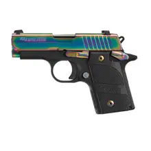 SIG Sauer P938 Edge 9mm 3in Pistol - 6+1 Rounds, Black Rainbow