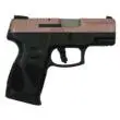 Taurus G2C 9mm Luger Handgun with Rose Gold Glitter, 3.2" Barrel and 2x 12rd Magazines