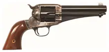 Cimarron 1875 Outlaw Revolver, .44-40 Win, 5.5" Barrel, 6-Round, Color Case Hardened/Blued Finish, Walnut Grips