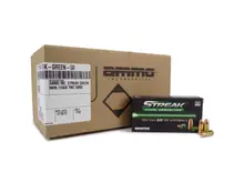AMMO INC. STREAK 9MM 115 GRAIN NON-INCENDIARY GREEN TRACER (CASE)