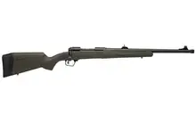 Savage Arms 110 Hog Hunter .308 Win 20" Bolt-Action Rifle with 4rd Capacity, Threaded Barrel, Iron Sights, and OD Green Synthetic Stock - Model 57019