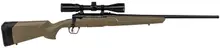 Savage Arms Axis II XP Bolt Action Rifle - .270 Winchester, 22" Barrel, Flat Dark Earth Synthetic Stock, 4 Rounds, with Bushnell Banner 3-9x40 Scope (57178)