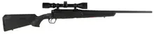 Savage Arms Axis XP .308 Win Bolt Action Rifle, 22" Barrel, 4+1 Rounds, with Weaver 3-9x40mm Scope, Black Synthetic Stock - 57261