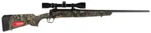 Savage Arms Axis XP 25-06 Remington Bolt Action Rifle with 3-9x40mm Weaver Scope, 22" Barrel, 4 Rounds, Mossy Oak Break-Up Country Synthetic Stock - 57280