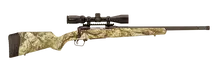 Savage Arms 110 Apex Predator XP 223 Rem, 20" Barrel, 4 Round Bolt Action Rifle with Vortex Crossfire II Scope, Mossy Oak Mountain Country Camo - 57356