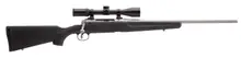 Savage Axis XP Stainless .350 Legend 18" Bolt-Action Rifle with Weaver 3-9x40 Scope, 4 Round Detachable Magazine, Matte Black Synthetic Stock - 57545