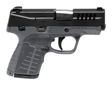 Savage Arms Stance 9mm Luger Semi-Automatic Pistol, 3.2" Barrel, Gray, Manual Safety, 7/8 Rounds, 3-Dot Sights