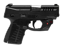 Savage Stance MC9MS 9mm Black Pistol, 3.2" Barrel, Manual Safety, 7/8 Rounds, with Viridian Red Laser - 67016