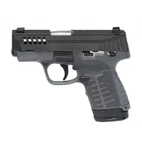 Savage Arms Stance MC9MS 9mm Gray Pistol with 3.2" Barrel, Manual Safety, Truglo Night Sights, and Interchangeable Backstrap Grip - 10+1 Rounds
