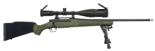 Mossberg 27924 Patriot Night Train .308 Win Bolt Action Rifle with 22" Fluted Barrel, OD Green Synthetic Stock, and 6-24x50mm Scope