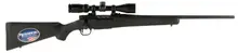 "Mossberg Patriot 6.5 Creedmoor Bolt Action Rifle with 22" Fluted Barrel, Vortex 3-9x40mm Scope, and Black Synthetic Stock"