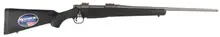 "Mossberg Patriot 270 Win Bolt-Action Rifle with 22" Fluted Barrel, Synthetic Stock, and Cerakote Stainless Finish - 28009"