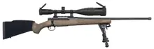 "Mossberg Patriot Night Train 6.5 Creedmoor 24in 5rd Bolt-Action Rifle with 6-24x50mm Scope, Threaded Barrel, FDE Synthetic - 28019"