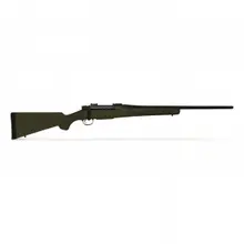 Mossberg Patriot .243 Win 22in Barrel Bolt Action with Matte Blue Finish and Moss Green Synthetic Stock, 5 Round Capacity