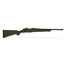 Mossberg Patriot .450 Bushmaster Bolt Action, 20in Barrel, Matte Blue, Moss Green Synthetic Stock, 5-Round DBMag