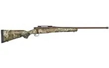 Mossberg Patriot Predator 6.5 PRC Bolt Action Rifle with 24" Fluted Threaded Barrel, 4+1 Capacity, True Timber Strata Camo Synthetic Stock and Brown Cerakote Finish - Model 28091