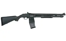 Mossberg 590M Mag-Fed 12 Gauge Pump Action Shotgun with 18.5" Barrel, Ghost Ring Sights, and 10-Round Capacity